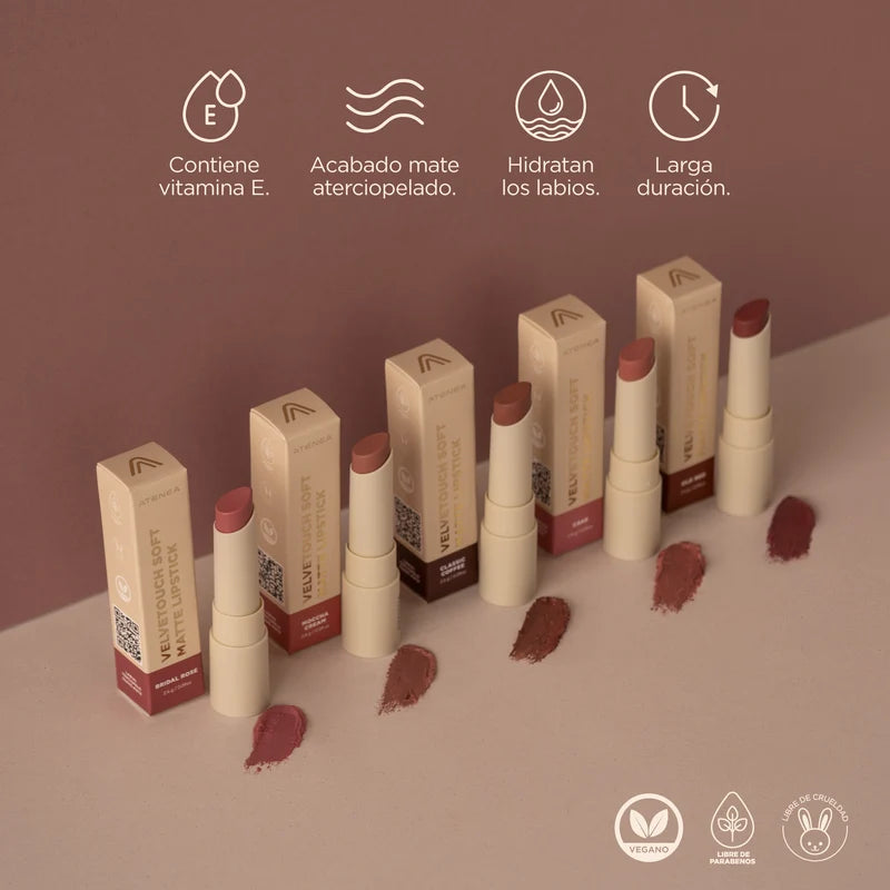 Velvetouch Soft Matte Lipstick | Atenea Profesional