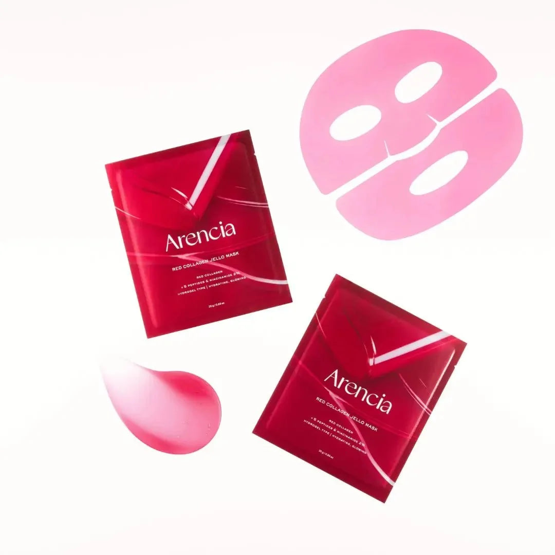 Mascarilla Facial de Colágeno Rojo Jello | Arencia
