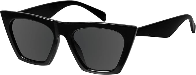 Lentes de Sol Retro Cat-Eye Negros UV400 | Mosanana