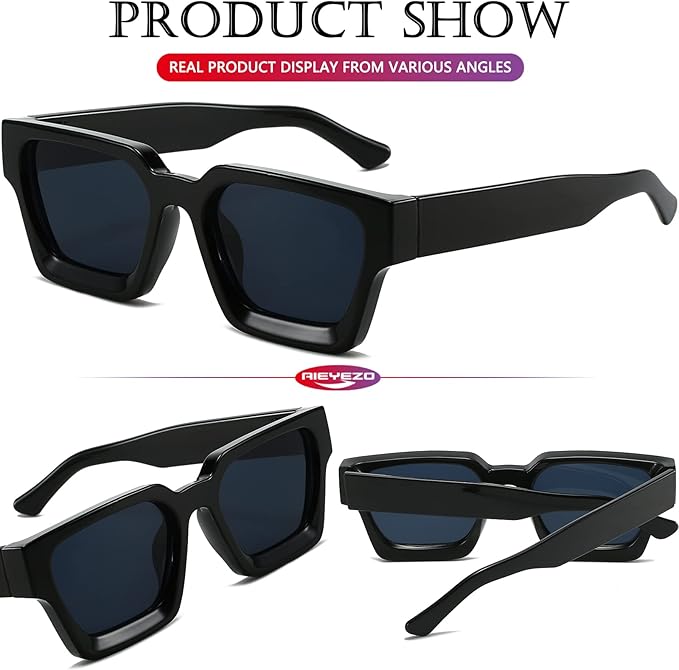 Lentes de Sol Square Thick Frame Brown & Brown Gradient | AIEYEZO