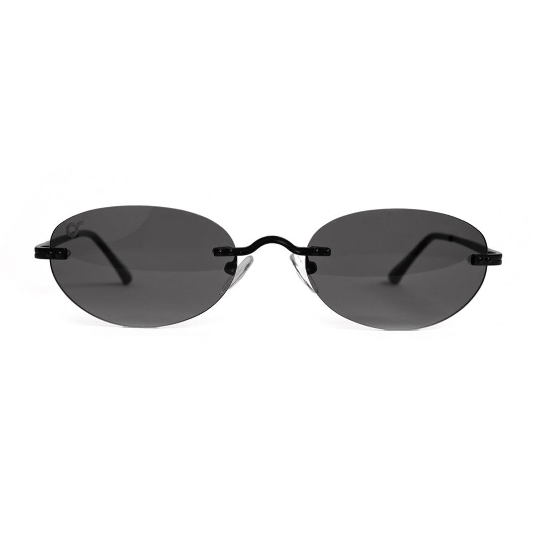 Y2K Oval Rimless Hacker MS52246-C1 | Mosanana