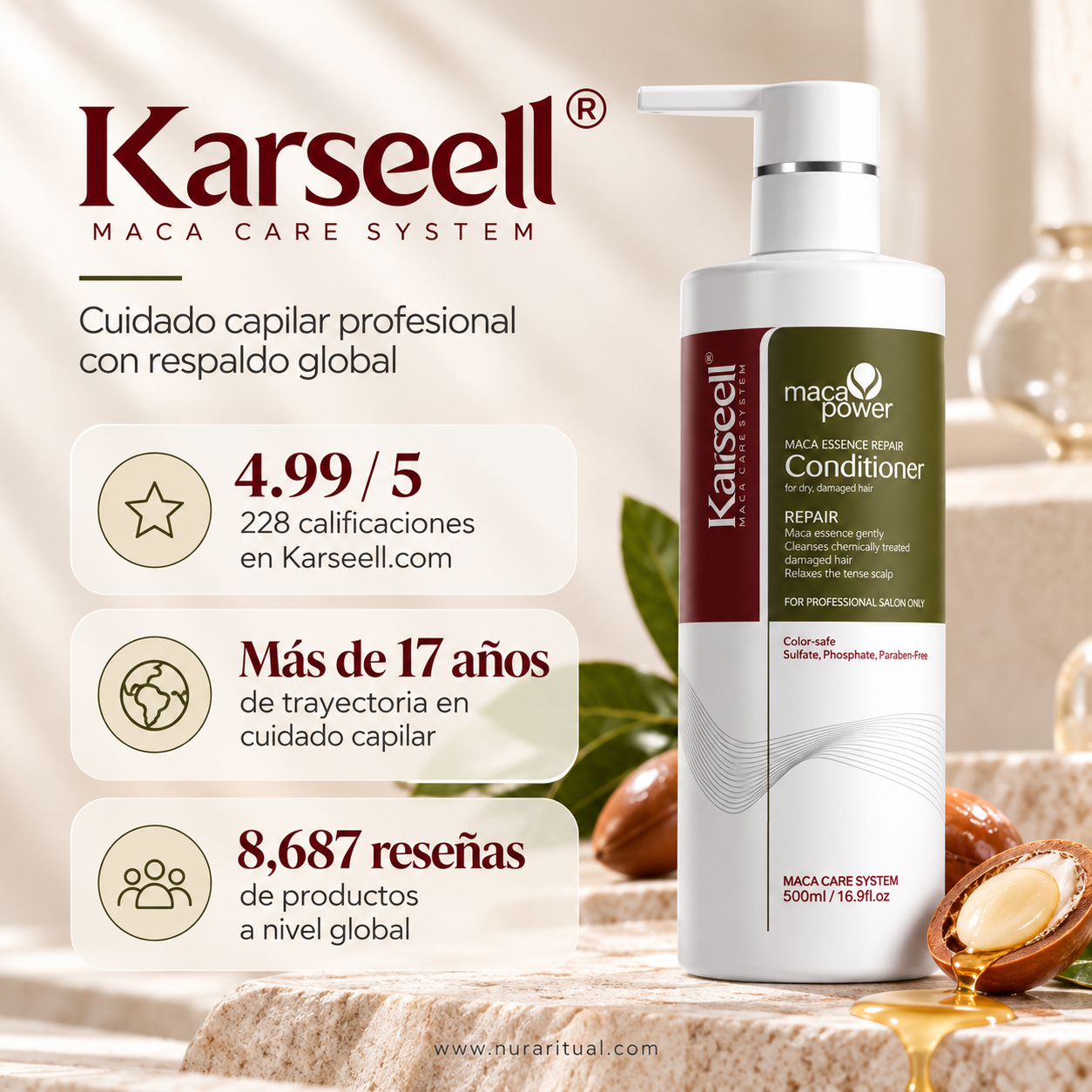 Acondicionador Reparador Maca Power | Karseell