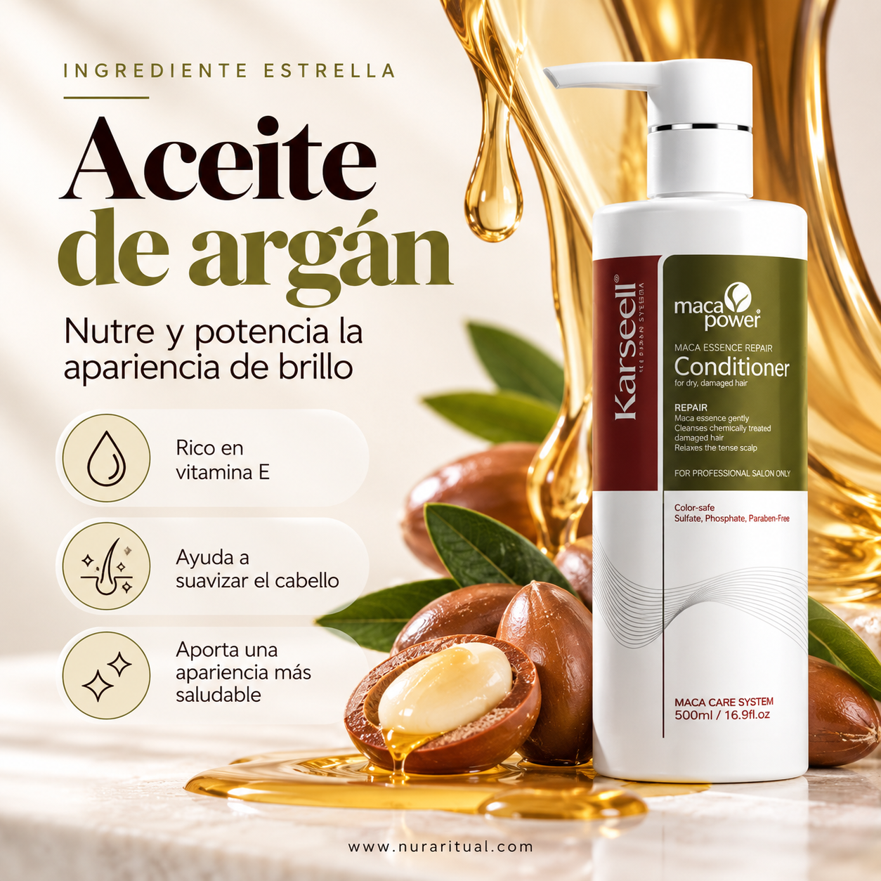 Acondicionador Reparador Maca Power | Karseell