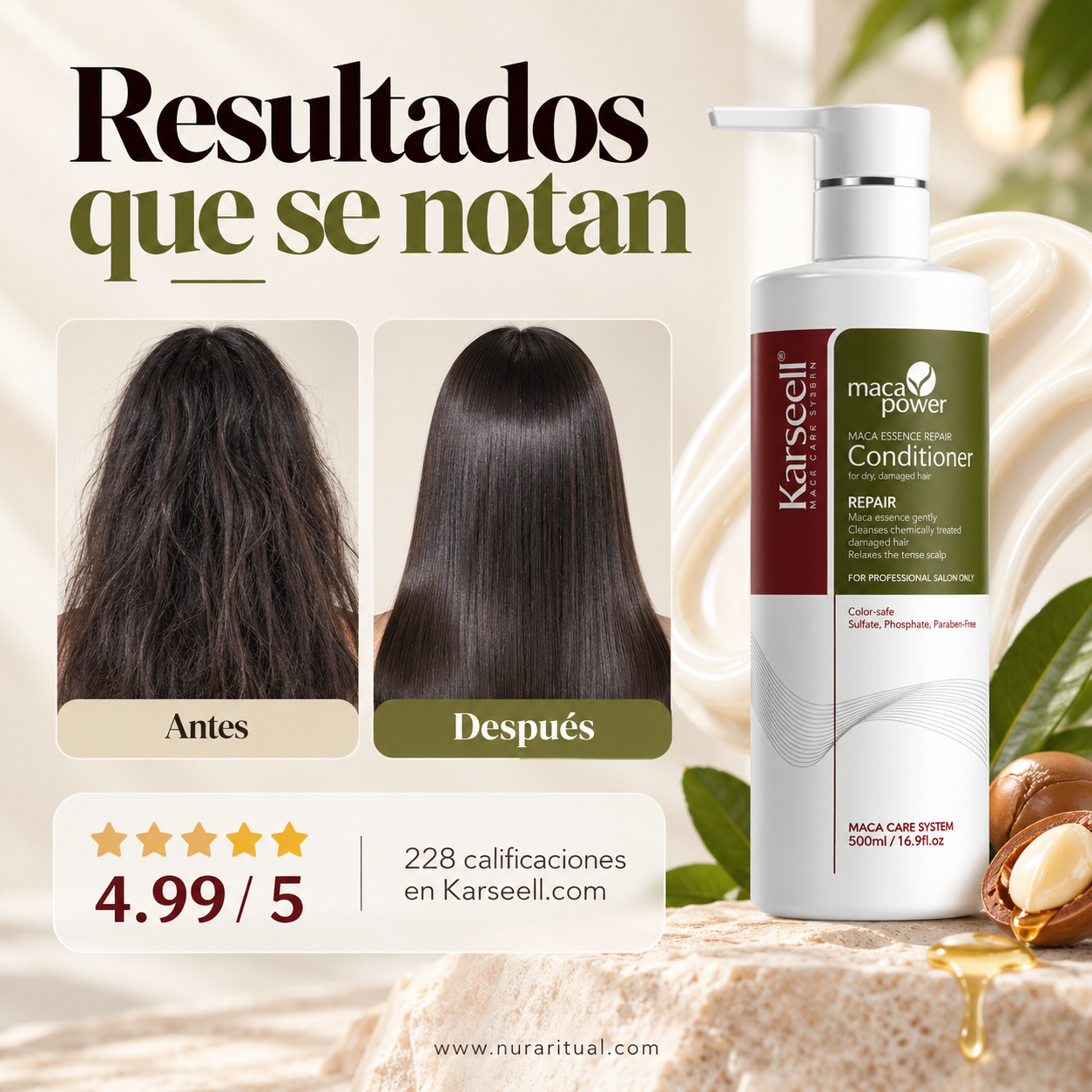 Acondicionador Reparador Maca Power | Karseell