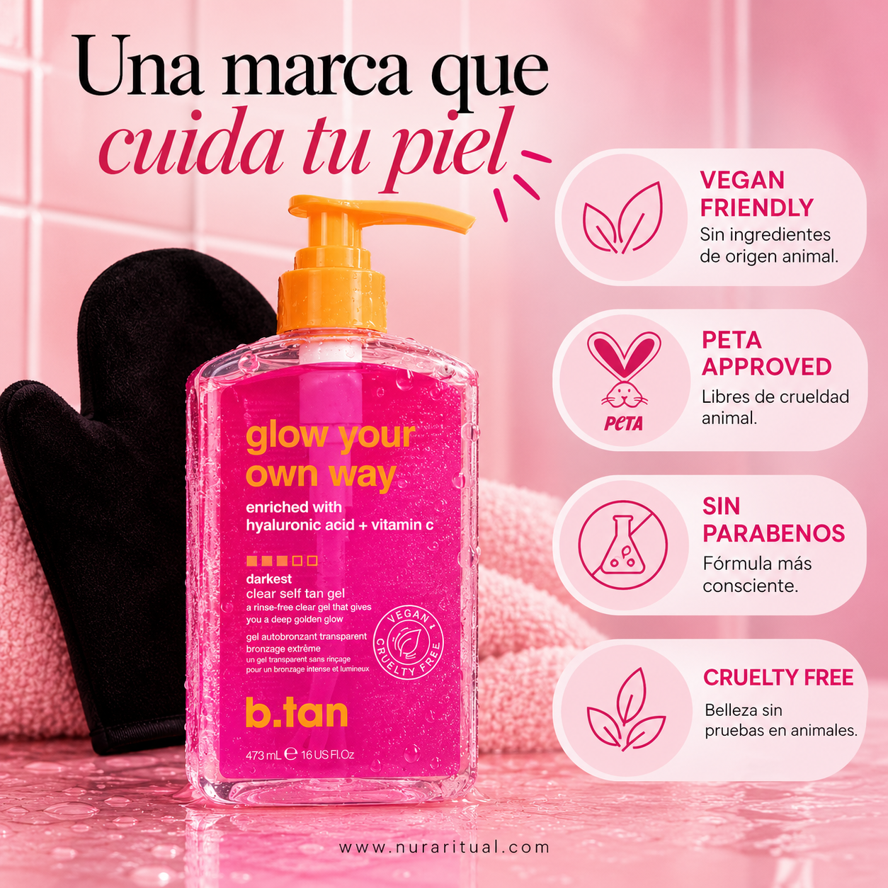 Gel Autobronceante Transparente Intensamente Oscuro | b.tan