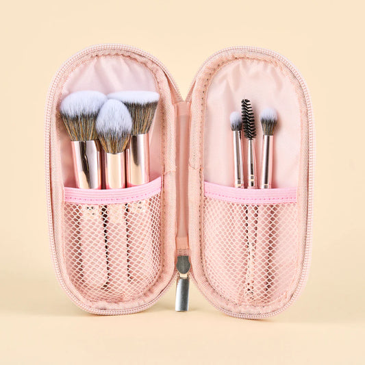 KIT DE BROCHAS PINK TRAVEL X6 – BELLEZA EN MOVIMIENTO