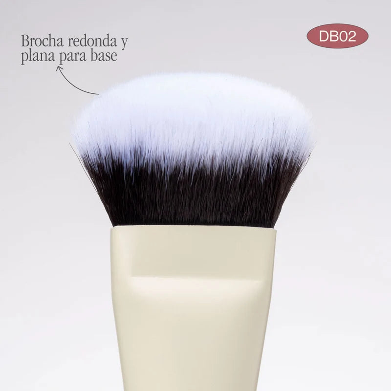 Brocha Dúo para Base y Crema | Atenea