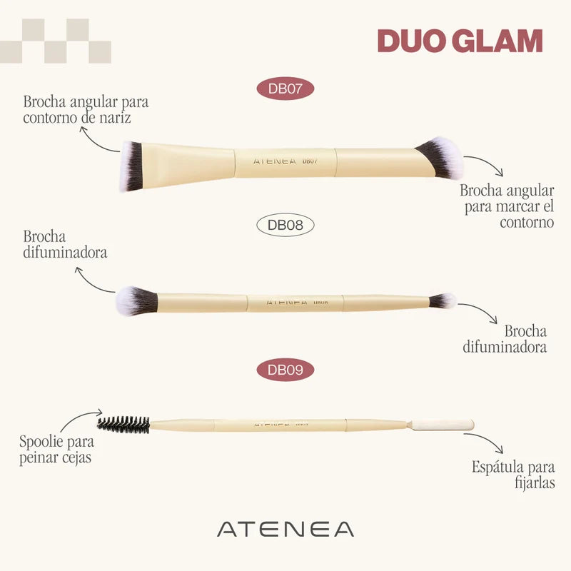 Brocha Dúo para Corrector y Contorno | Atenea