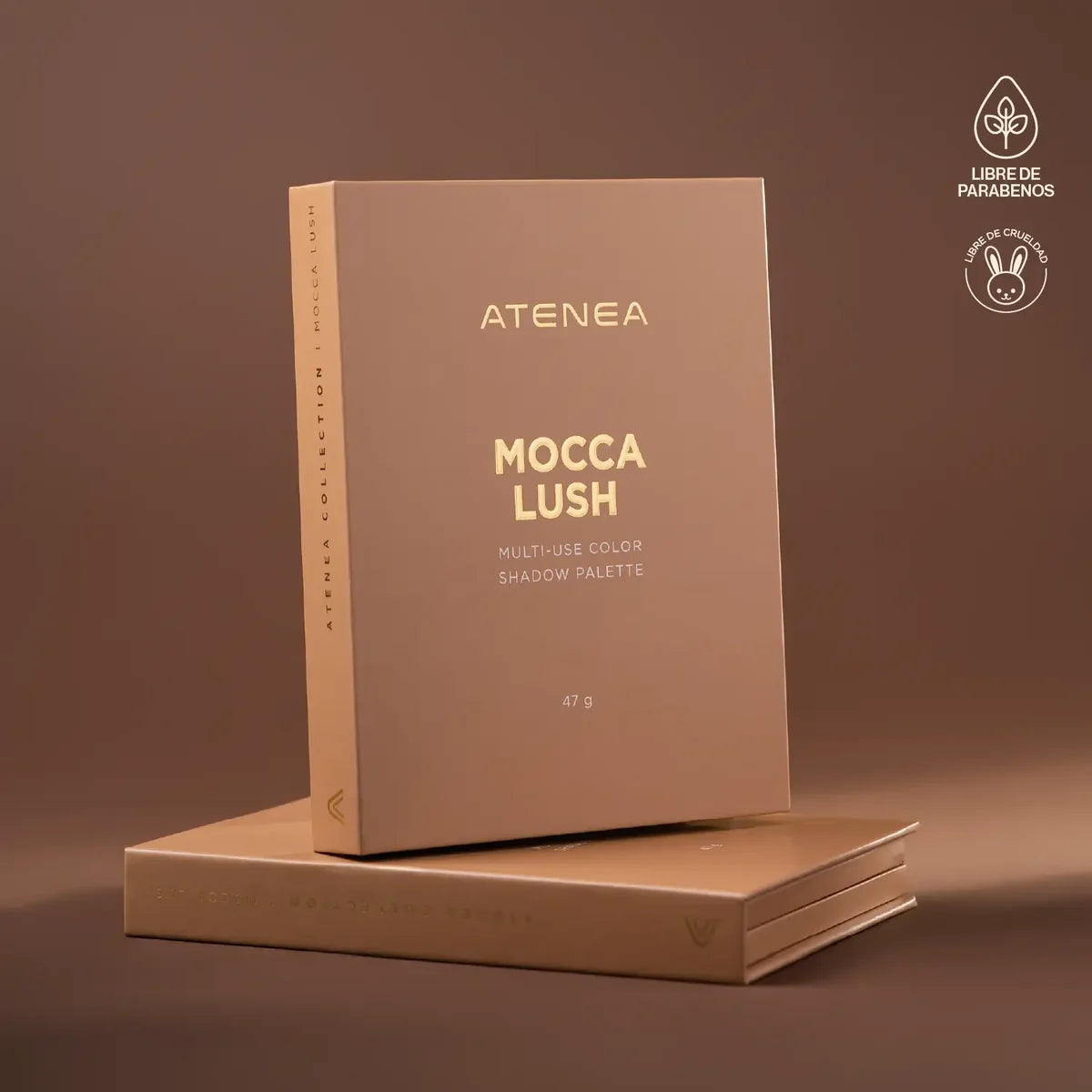 Paleta Multiusos Mocca Lush: Sombras, Rubor, Bronzer, Contorno e Iluminador | Atenea Profesional