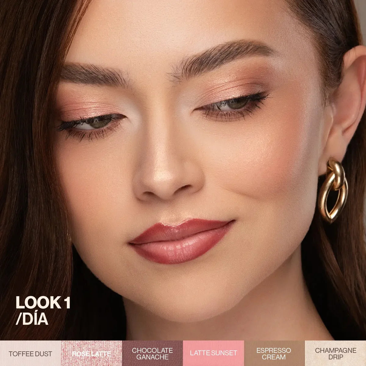 Paleta Multiusos Mocca Lush: Sombras, Rubor, Bronzer, Contorno e Iluminador | Atenea Profesional