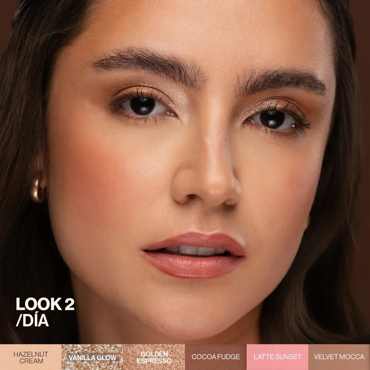 Paleta Multiusos Mocca Lush: Sombras, Rubor, Bronzer, Contorno e Iluminador | Atenea Profesional