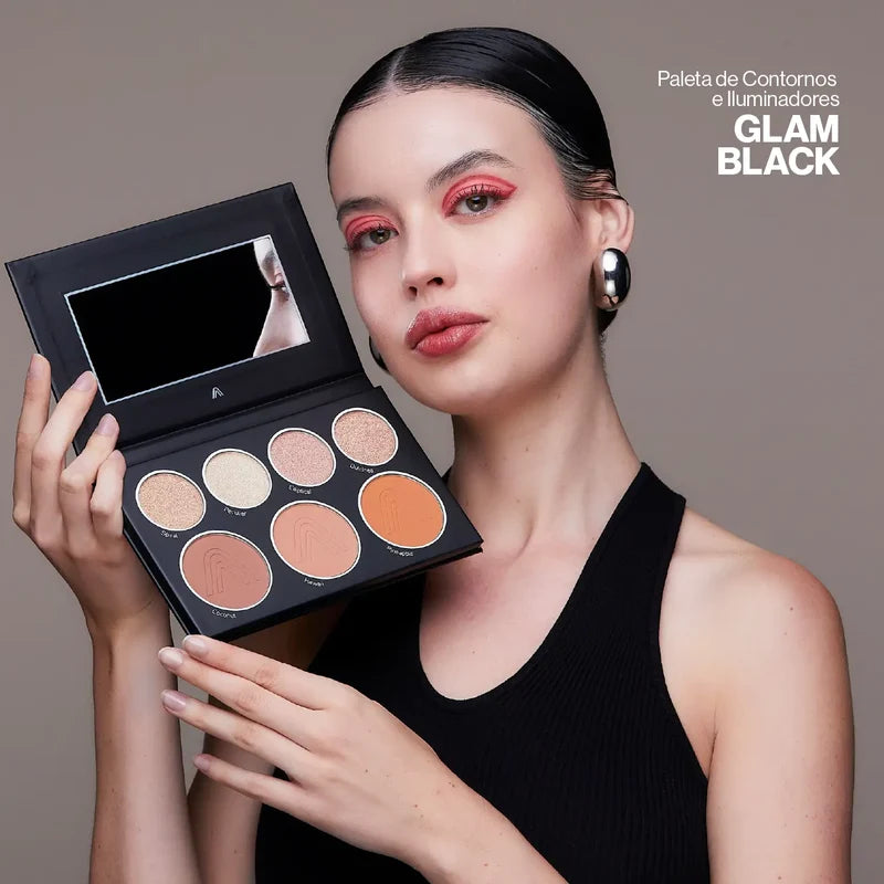 Paleta de Contornos e Iluminador Glamblack | Atenea