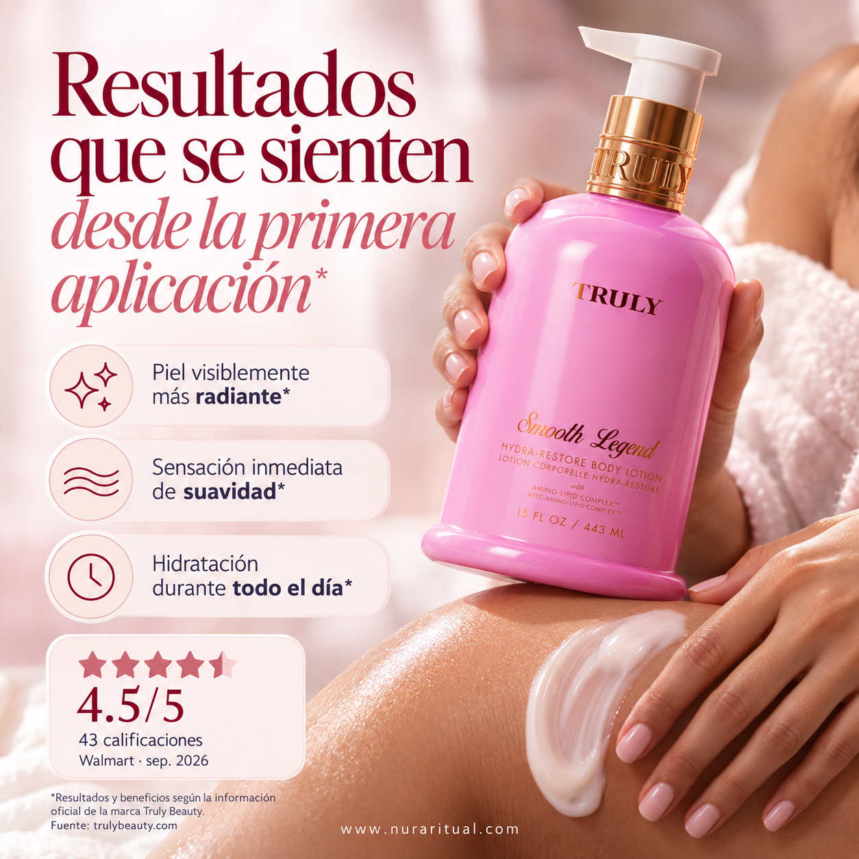 Loción Corporal Hidratante y Restauradora Smooth Legend | Truly