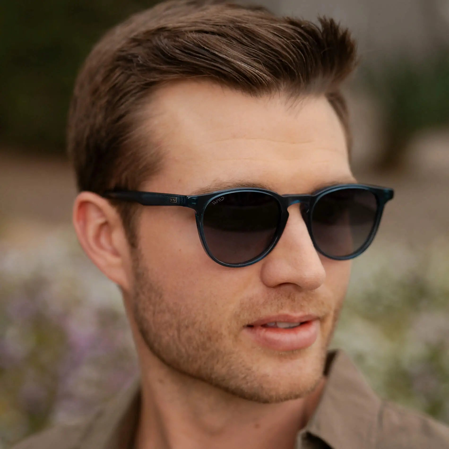 Lentes de Sol Redondos Polarizados 1091-BLUGRY | WearMe Pro