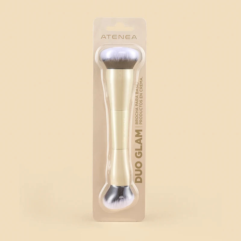 Brocha Dúo para Base y Crema | Atenea