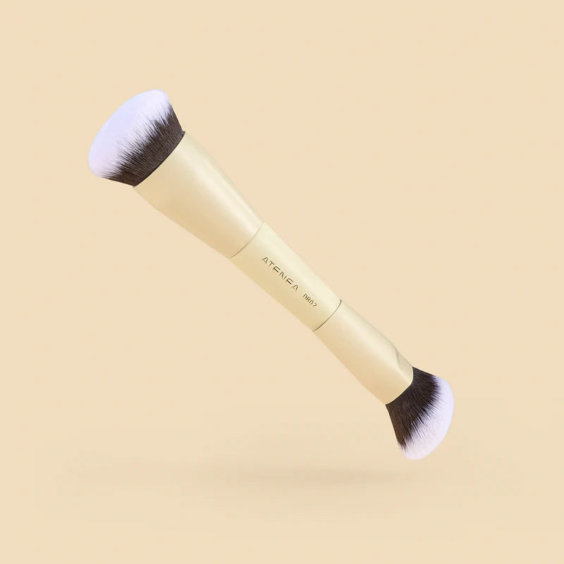 Brocha Dúo para Base y Crema | Atenea