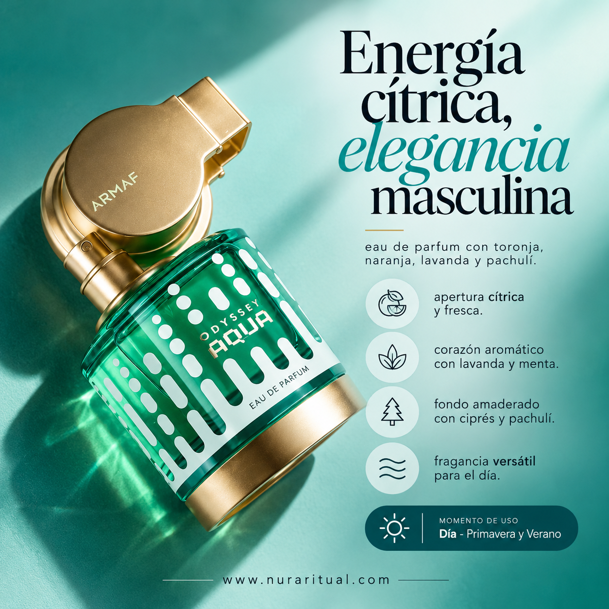 Odyssey Aqua Eau de Parfum 100 ml: Perfume Fresco para Hombre | Armaf