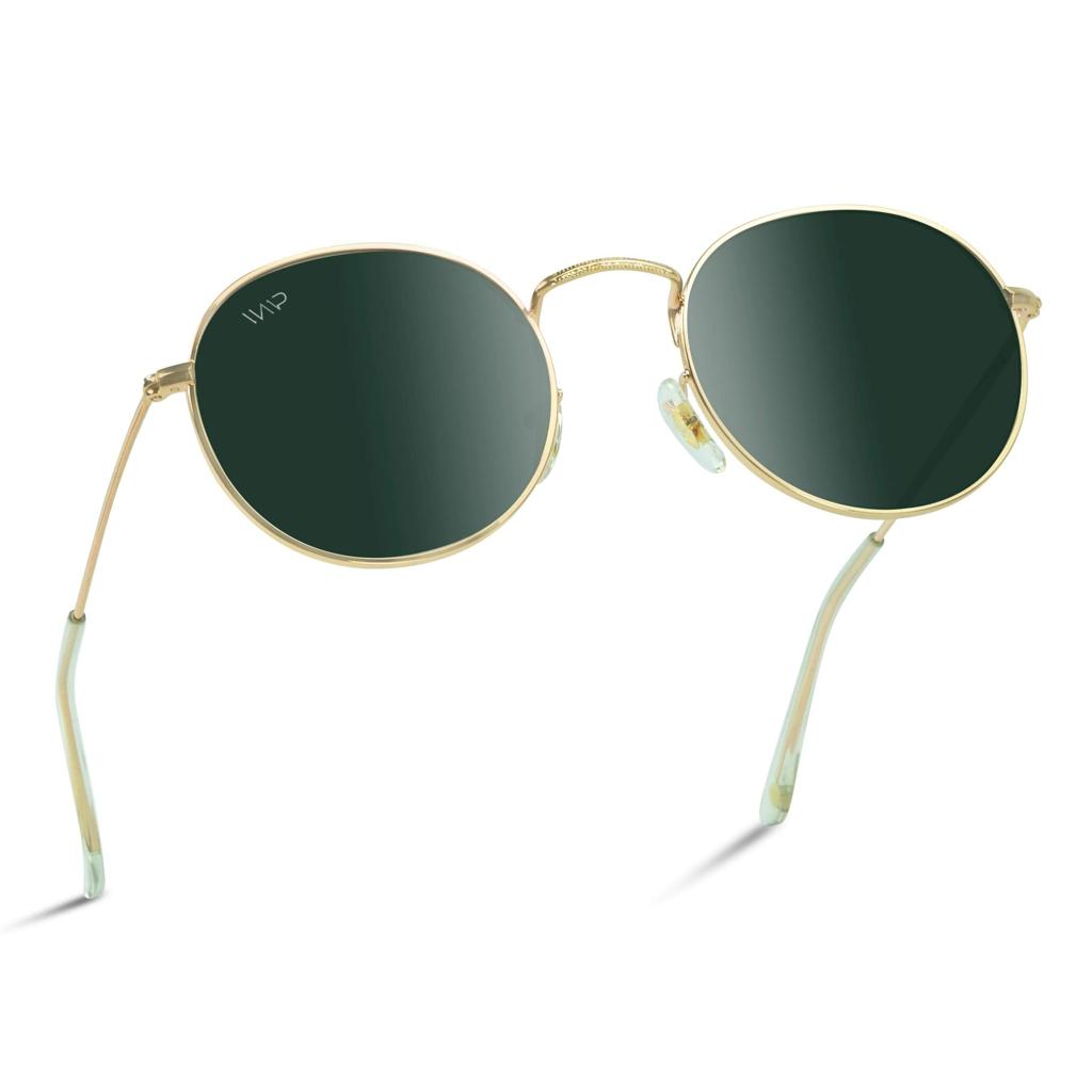 Lentes de Sol Redondos RET090-GLDG15 | WearMe Pro