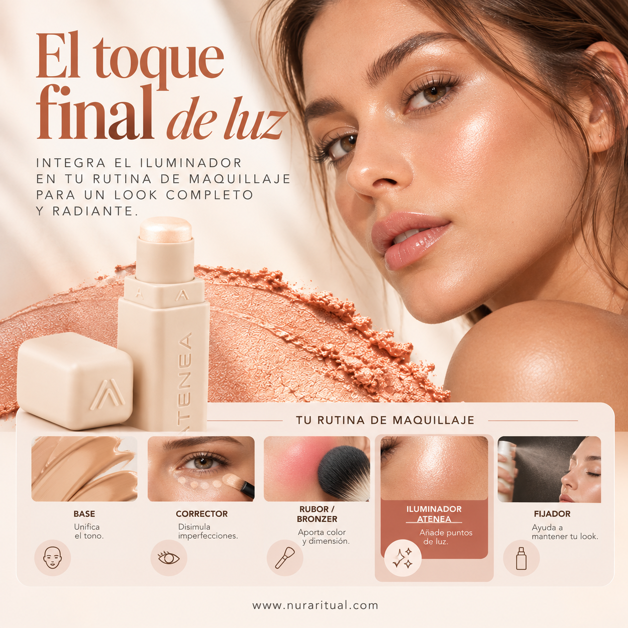 Iluminador Cremoso en Barra | Collection – Atenea