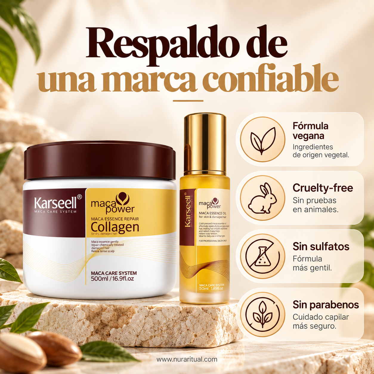Set Reparador Capilar de Maca y Colágeno | Karseell
