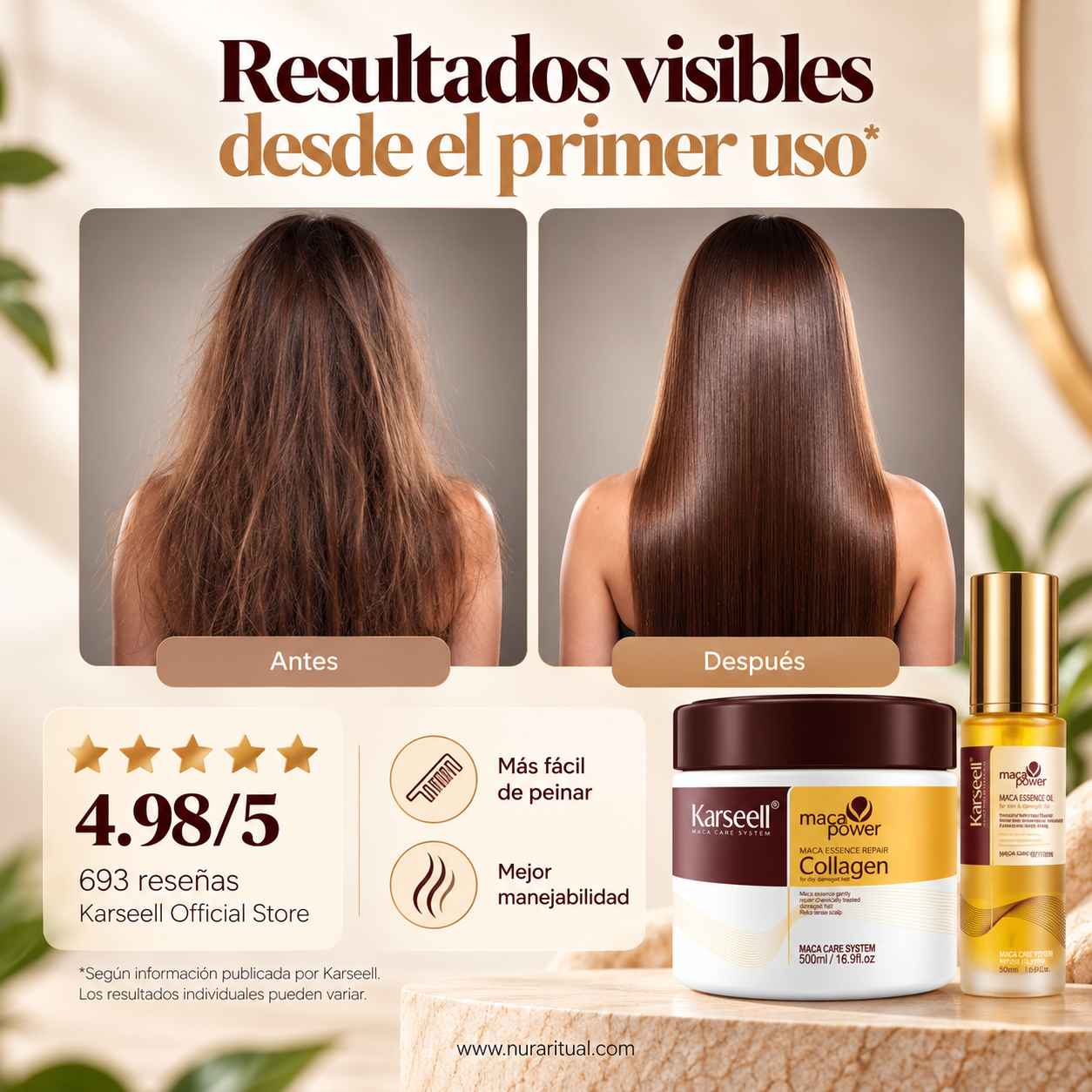 Set Reparador Capilar de Maca y Colágeno | Karseell
