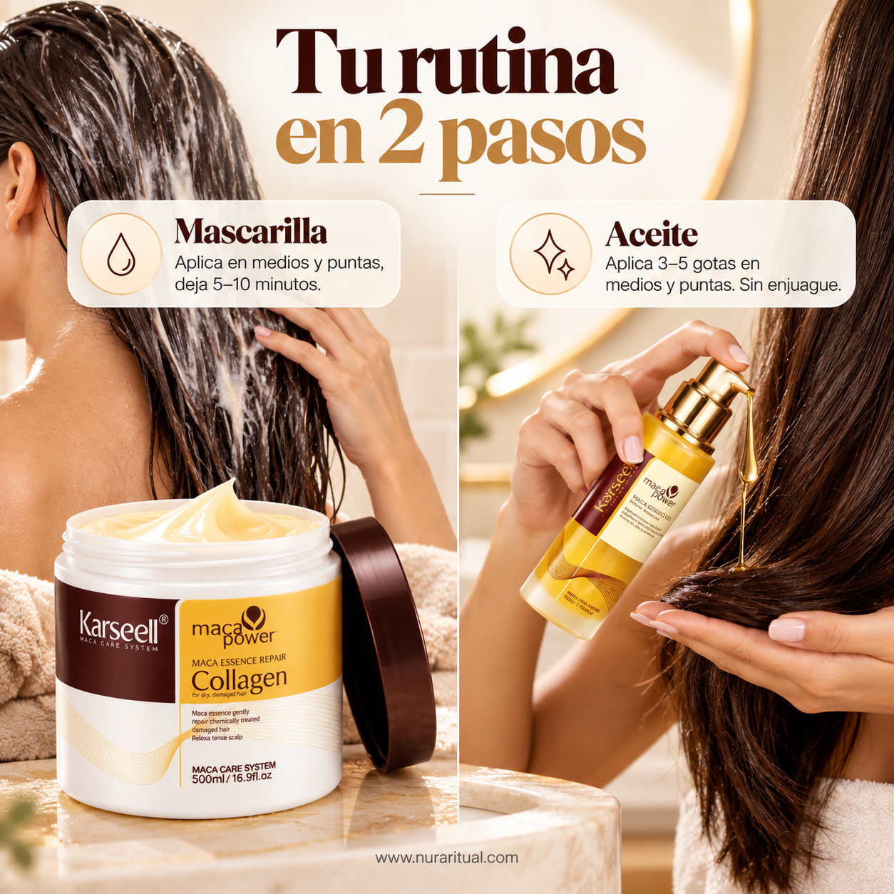 Set Reparador Capilar de Maca y Colágeno | Karseell
