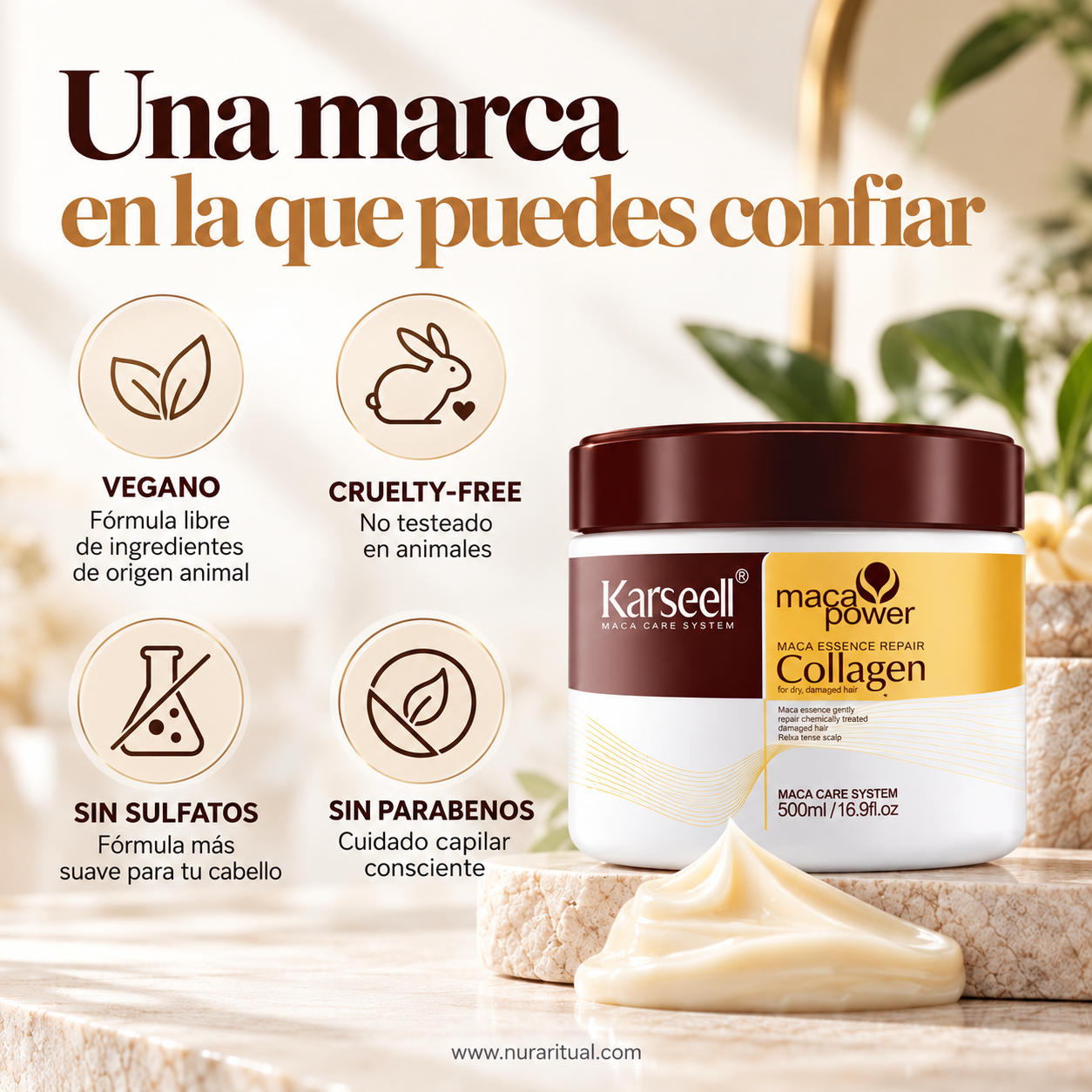 Mascarilla Capilar Reparadora de Maca y Colágeno | Karseell