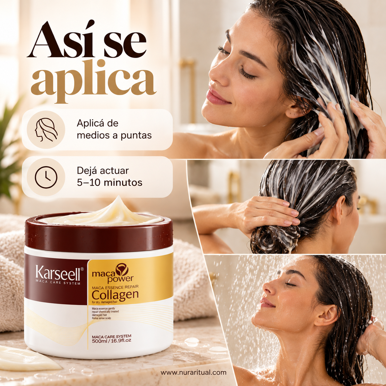 Mascarilla Capilar Reparadora de Maca y Colágeno | Karseell