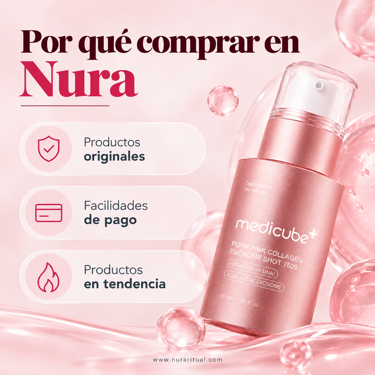 Sérum Facial PDRN, Colágeno y Exosomas 7500 | Medicube