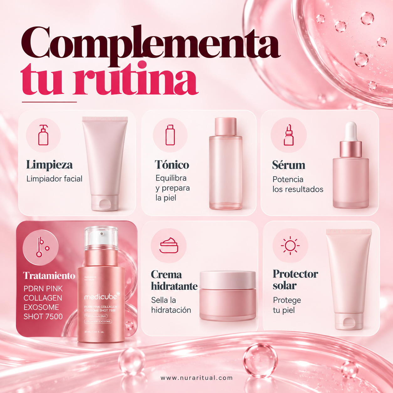 Sérum Facial PDRN, Colágeno y Exosomas 7500 | Medicube