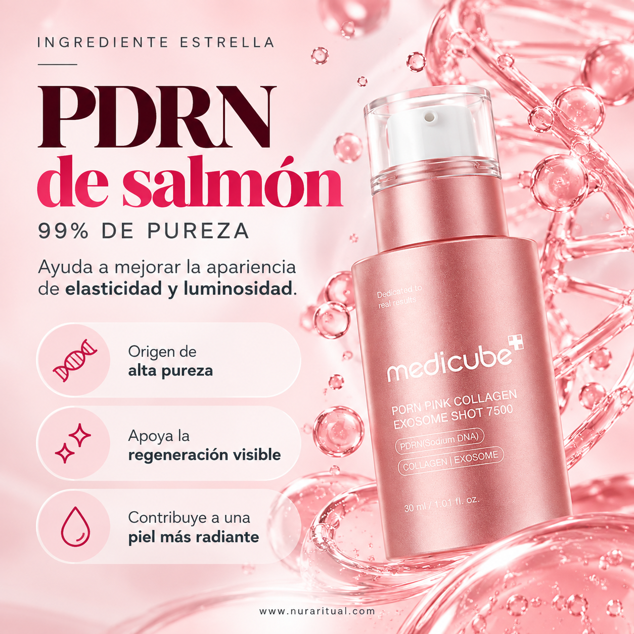 Sérum Facial PDRN, Colágeno y Exosomas 7500 | Medicube