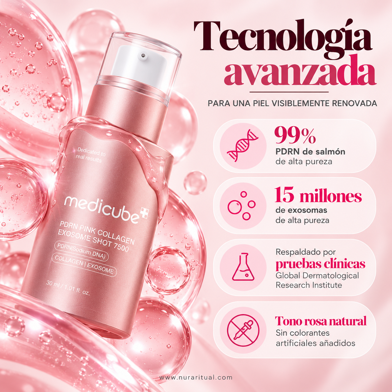 Sérum Facial PDRN, Colágeno y Exosomas 7500 | Medicube