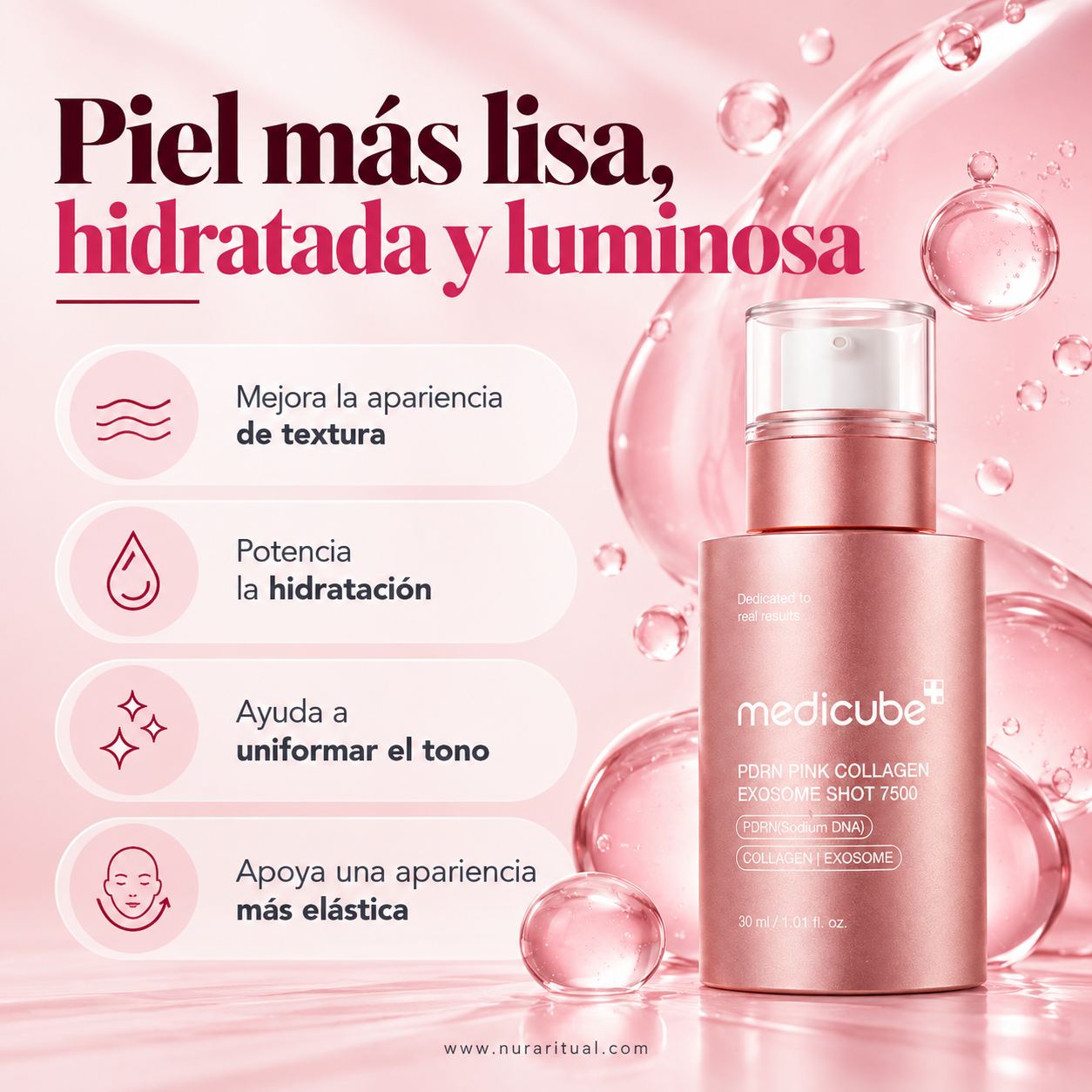 Sérum Facial PDRN, Colágeno y Exosomas 7500 | Medicube