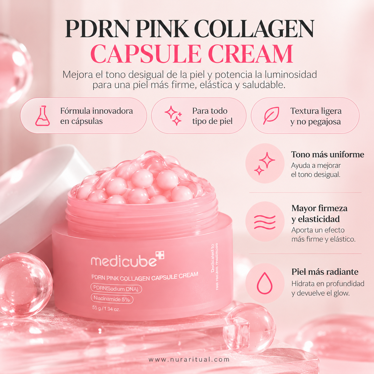 Crema Facial en Cápsulas de PDRN y Colágeno | Medicube