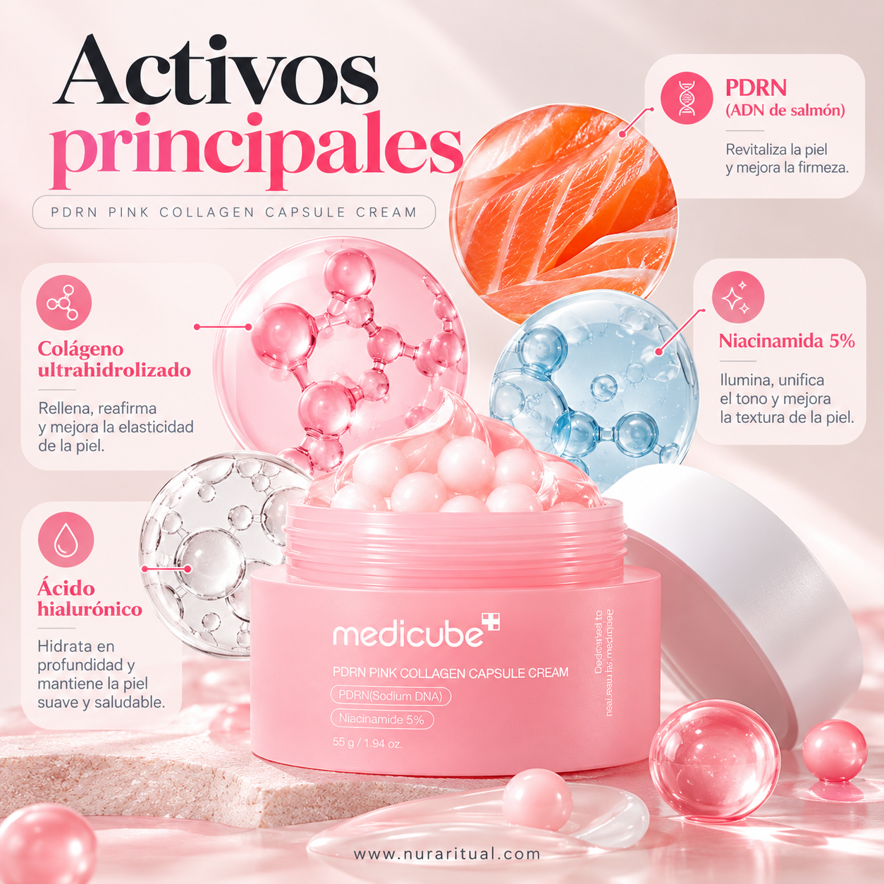 Crema Facial en Cápsulas de PDRN y Colágeno | Medicube
