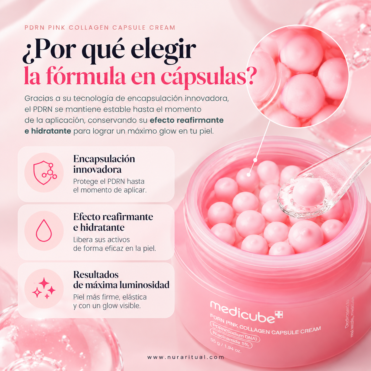 Crema Facial en Cápsulas de PDRN y Colágeno | Medicube
