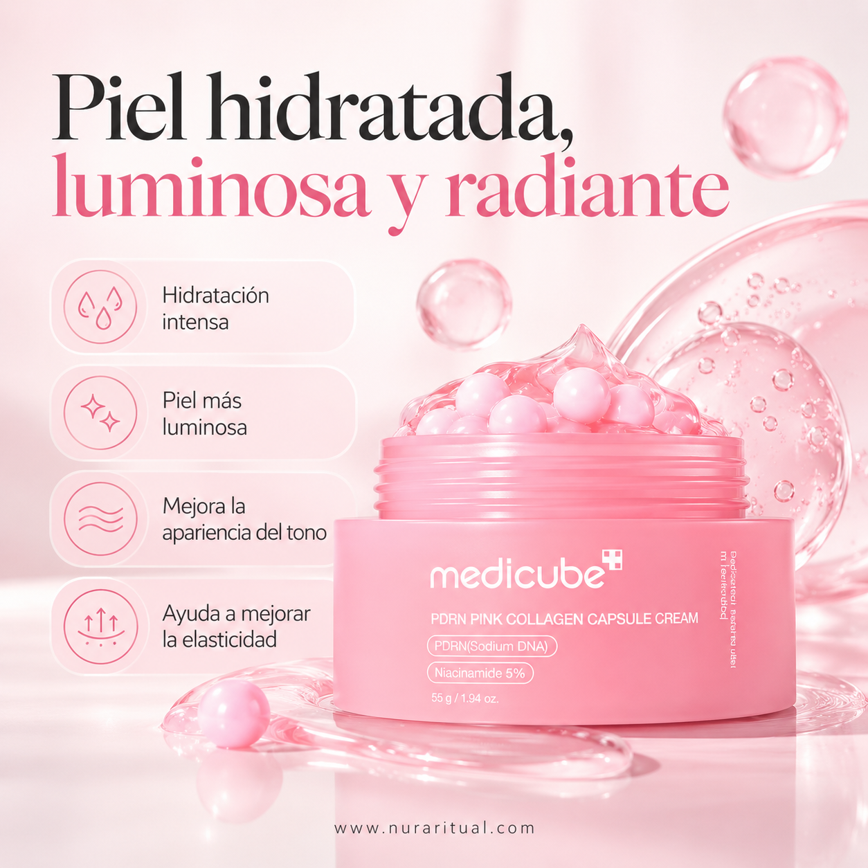 Crema Facial en Cápsulas de PDRN y Colágeno | Medicube