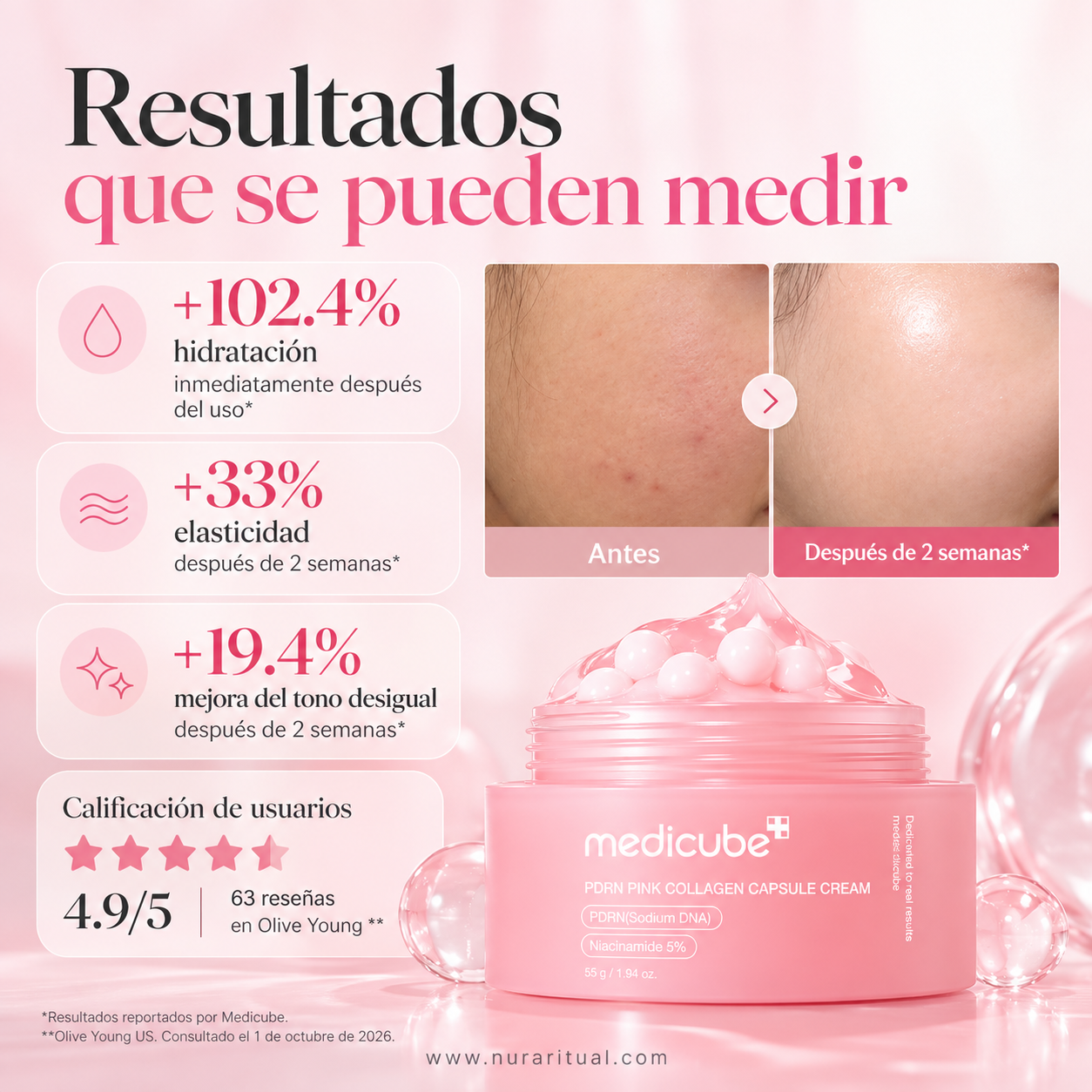 Crema Facial en Cápsulas de PDRN y Colágeno | Medicube