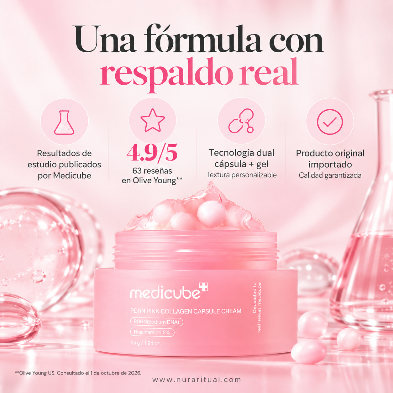 Crema Facial en Cápsulas de PDRN y Colágeno | Medicube