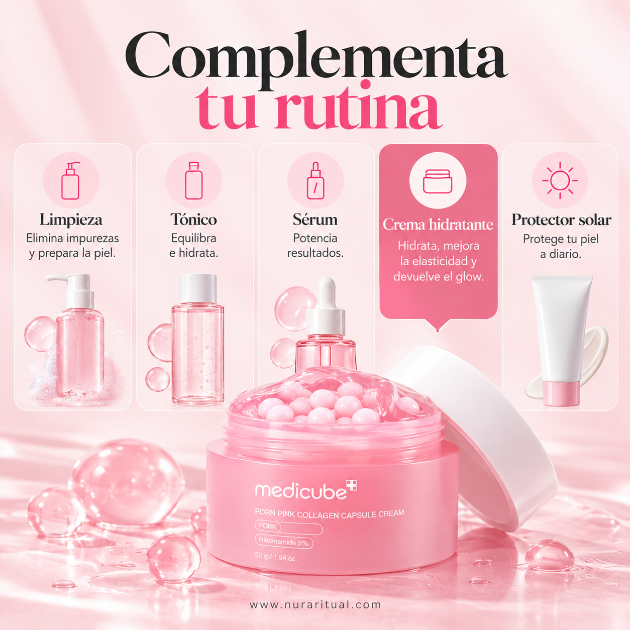 Crema Facial en Cápsulas de PDRN y Colágeno | Medicube