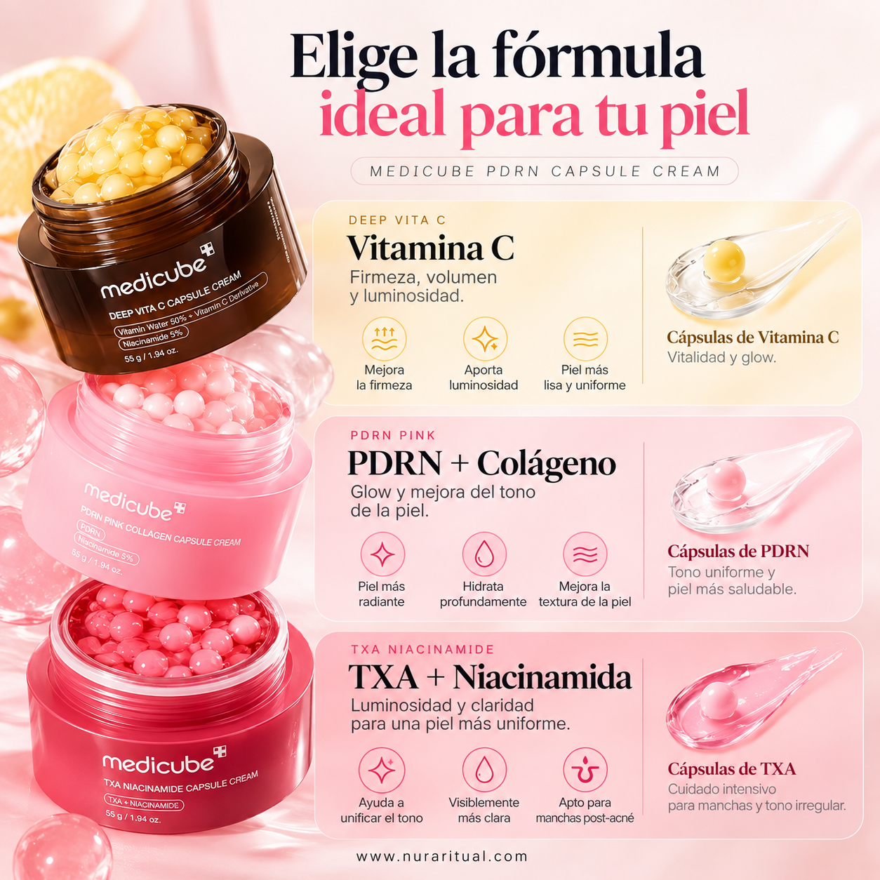 Crema Facial en Cápsulas de PDRN y Colágeno | Medicube