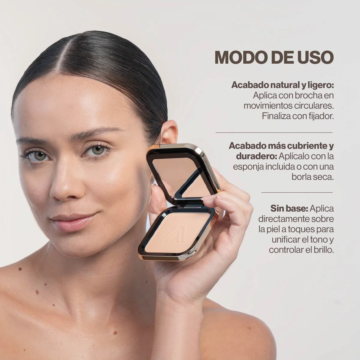 Polvo Compacto 1st Scene, Acabado Semimate y Efecto Filtro | Atenea Profesional