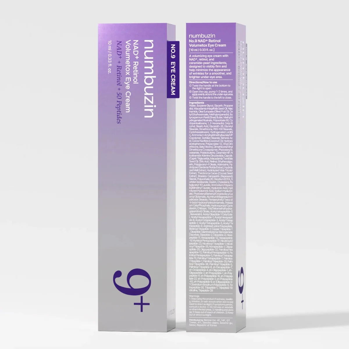 Crema Contorno de Ojos No. 9 NAD+ Retinol Volumetox | Numbuzin