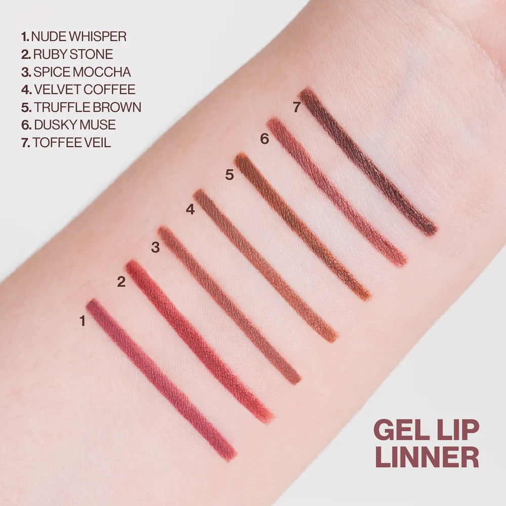 Delineador de Labios en Gel 3 en 1 Sublime: Resistente al Agua, con Sacapuntas y Esponja | Atenea Profesional
