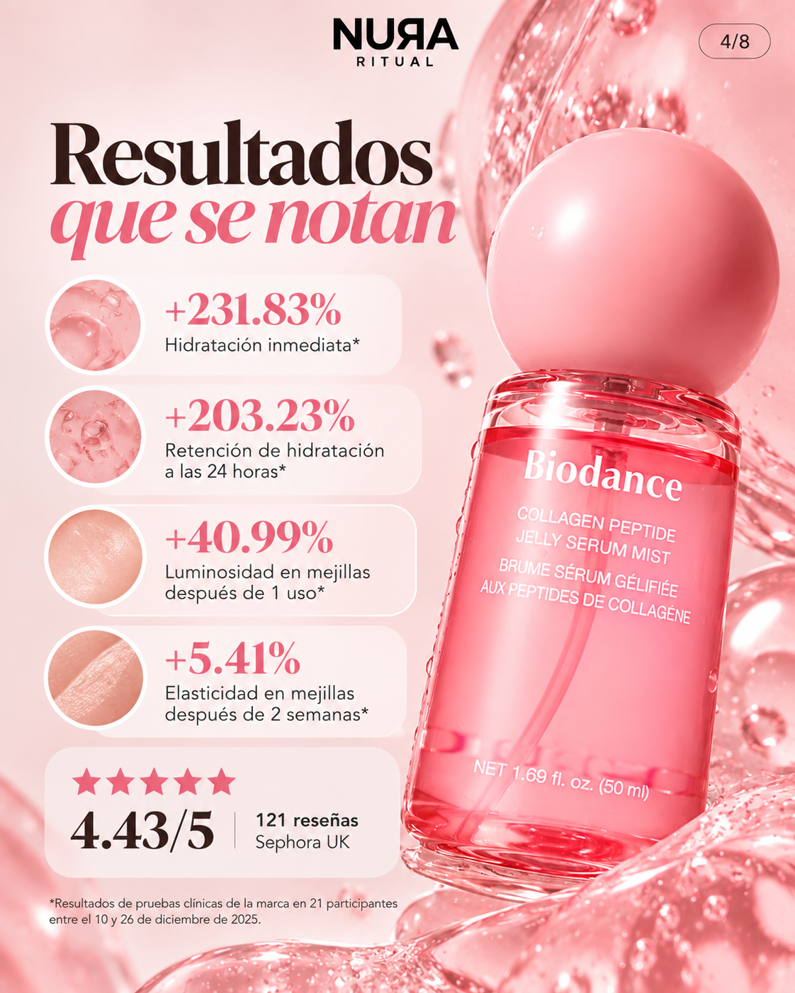 Bruma Sérum de Colágeno y Péptidos Jelly | Biodance