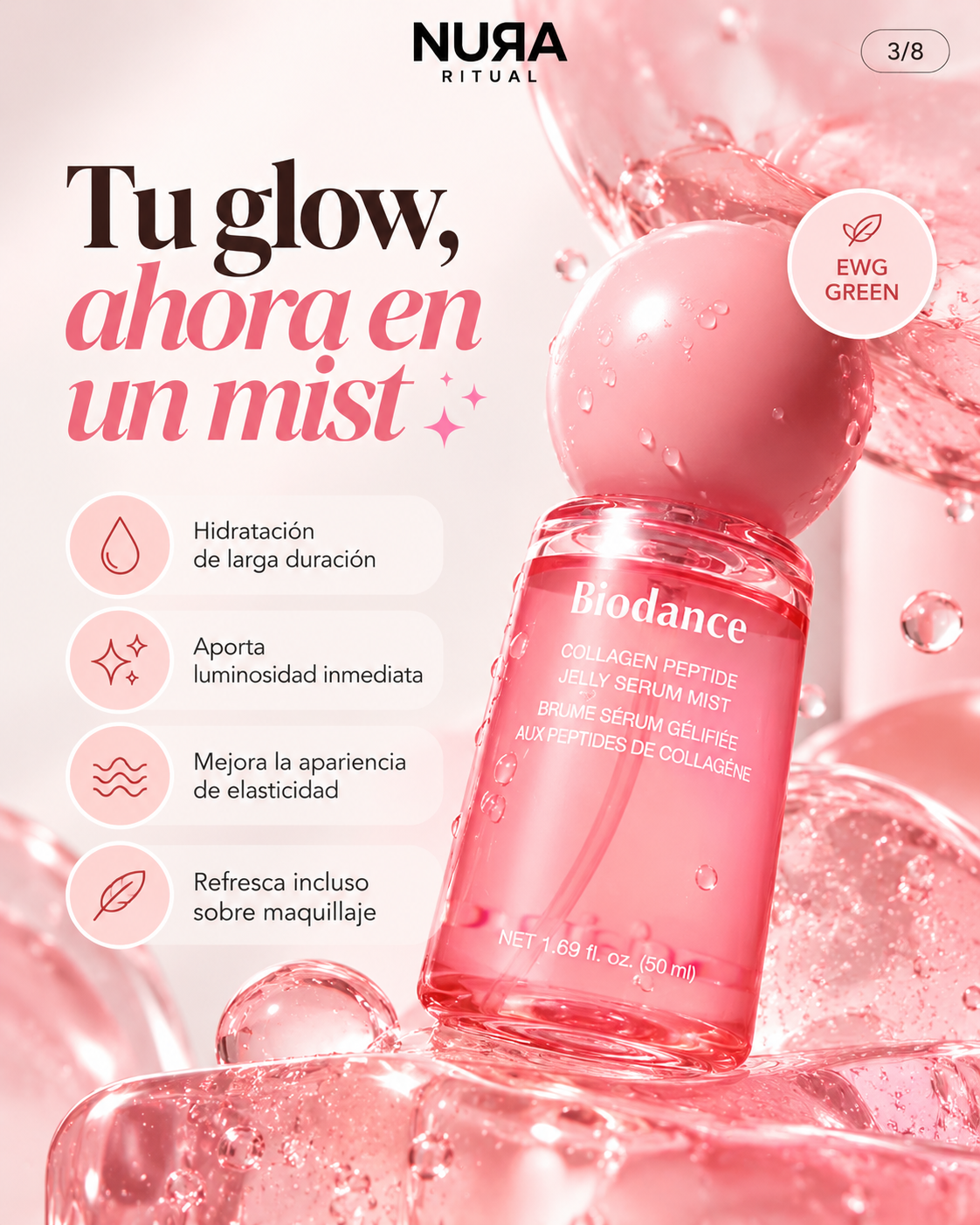 Bruma Sérum de Colágeno y Péptidos Jelly | Biodance