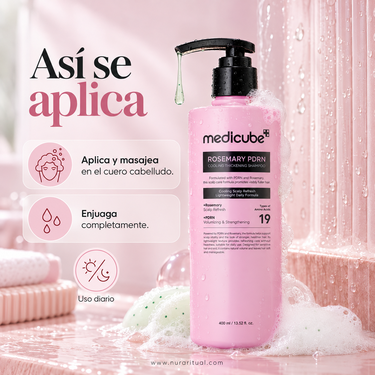 Shampoo de Romero y PDRN para Volumen | Medicube