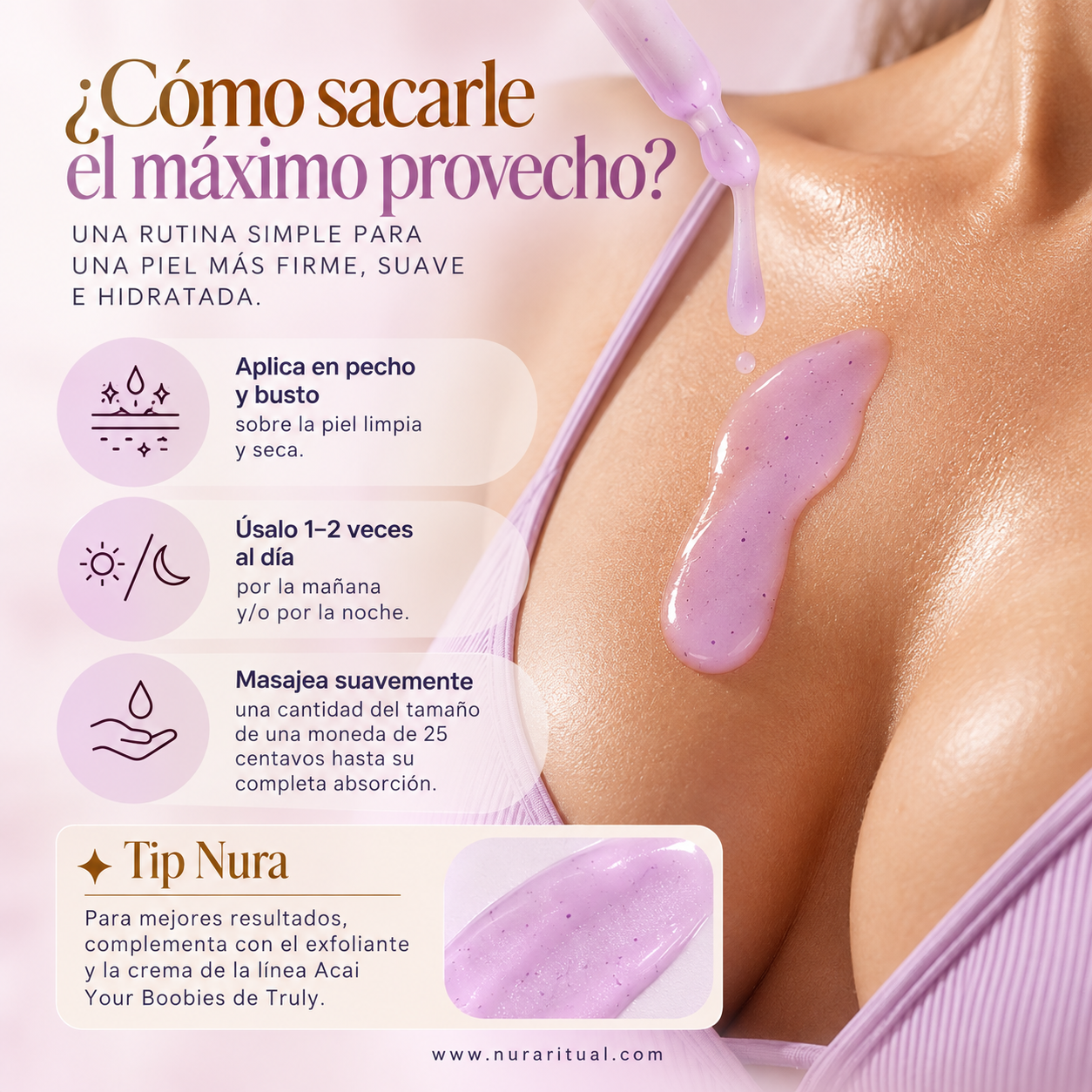 Acai Your Boobies, Sérum Reafirmante para Busto y Escote | TRULY (90 ml)