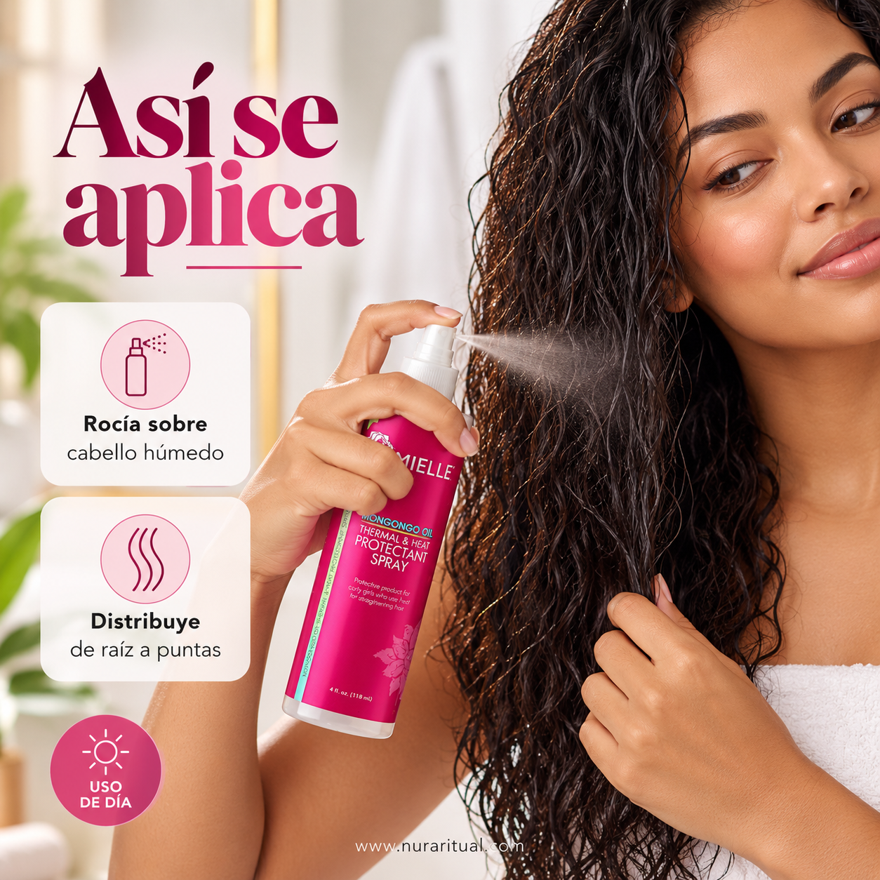 Spray Protector Térmico con Aceite de Mongongo | Mielle
