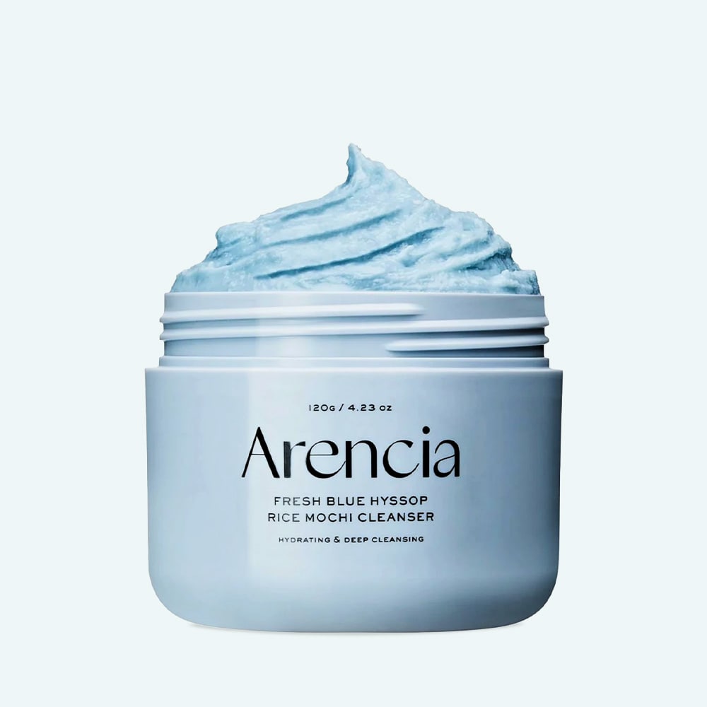 Arencia Fresh Blue Hyssop Rice Mochi Cleanser – 120 g